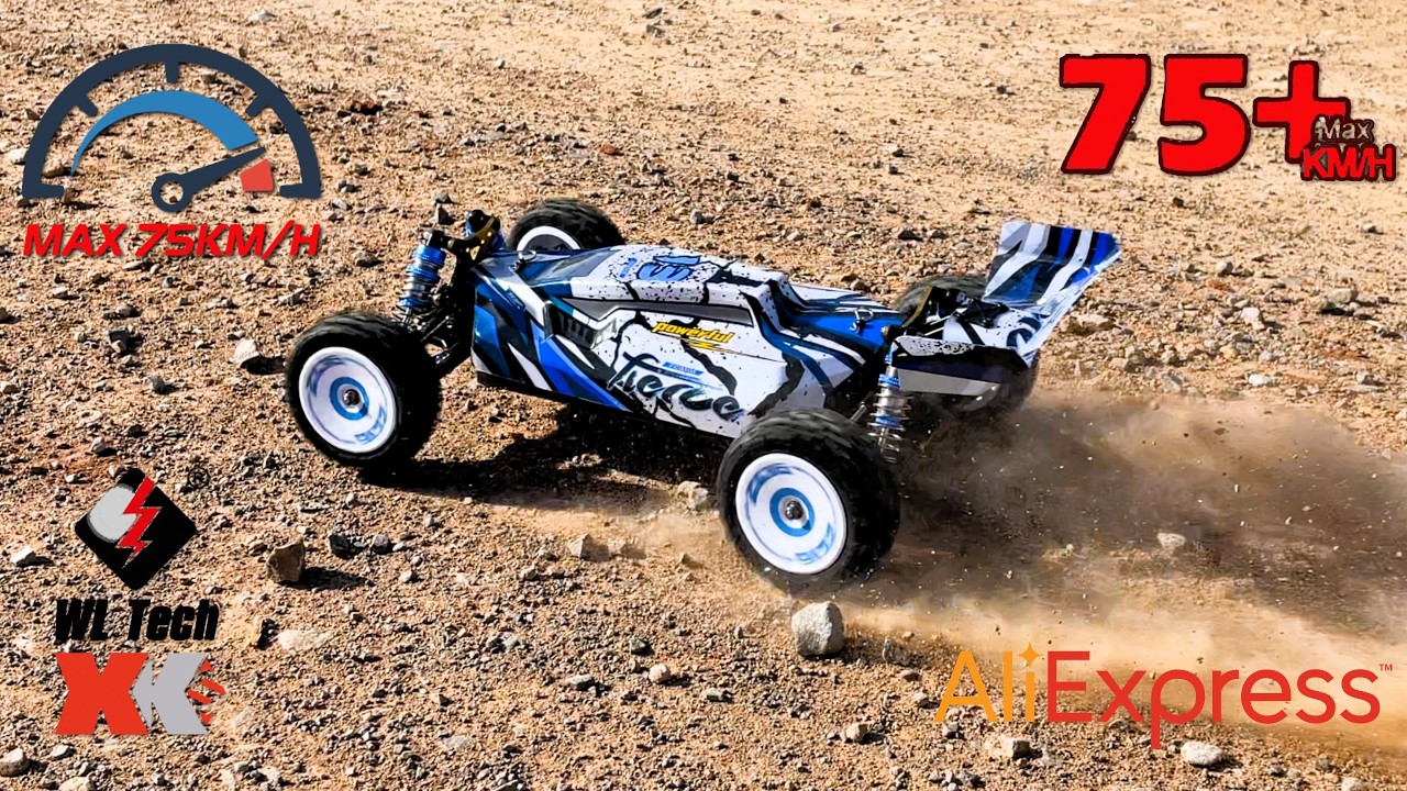 Un Coche 4X4 RC que SUPERA 75 KM/H WLTOYS 124017 POTENTE Y BARATO