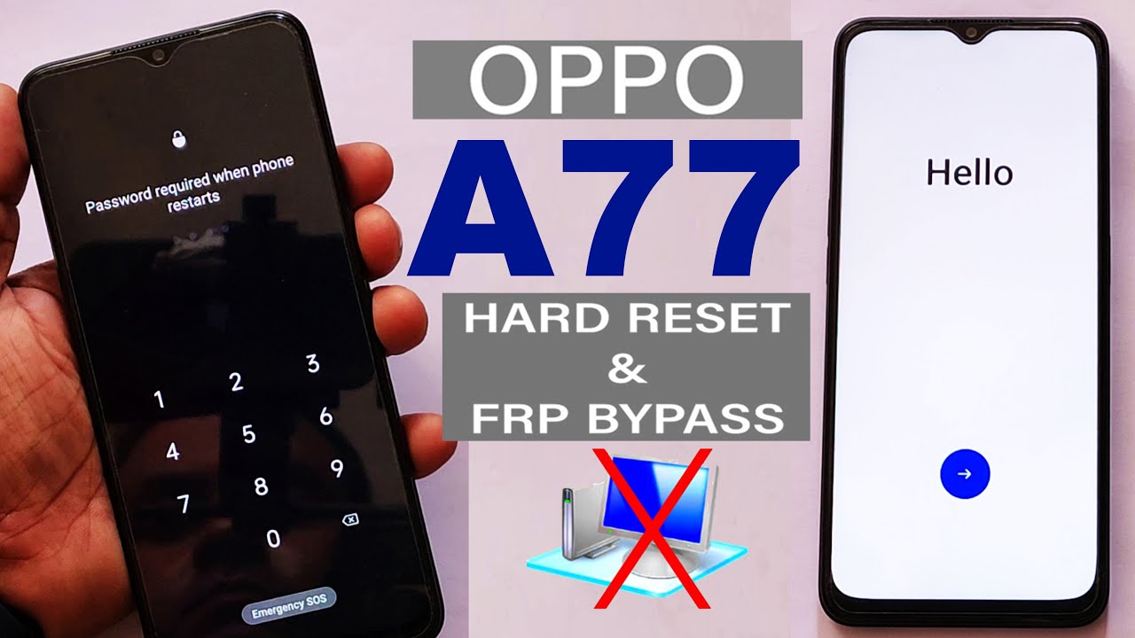 Oppo A77 Hard Reset & FRP Bypass (without PC) - Easy Method 100% Working