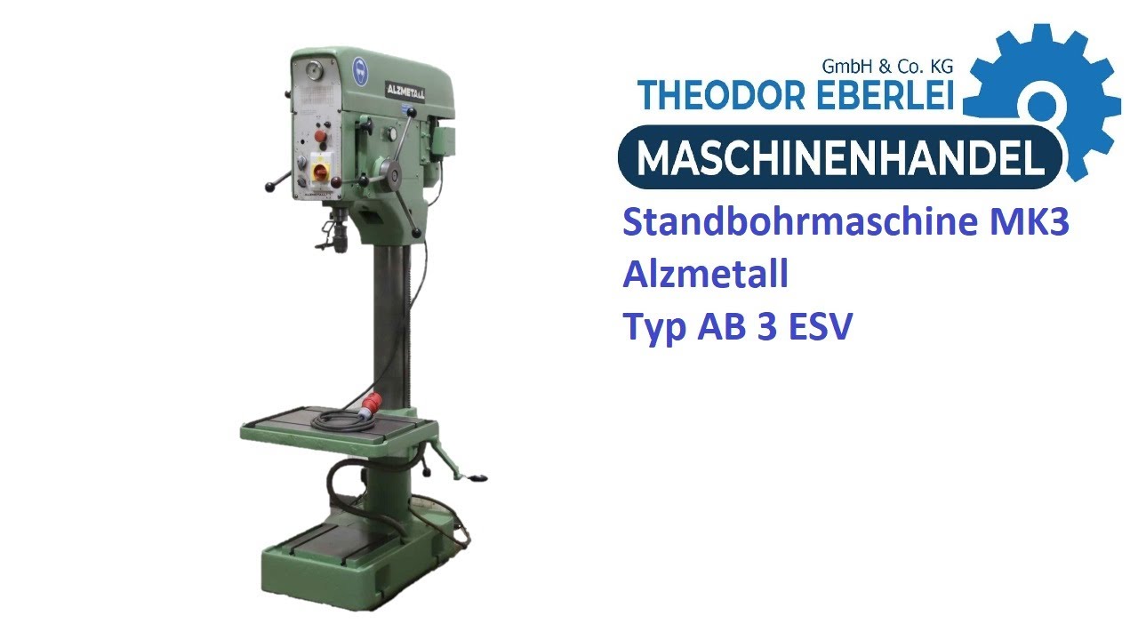ID 28868 Standbohrmaschine MK3 Alzmetall Typ AB 3 ESV