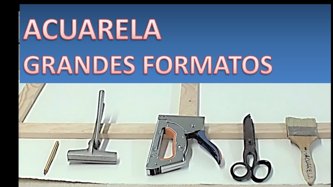 COMO MONTAR PAPEL DE ACUARELA EN UN BASTIDOR