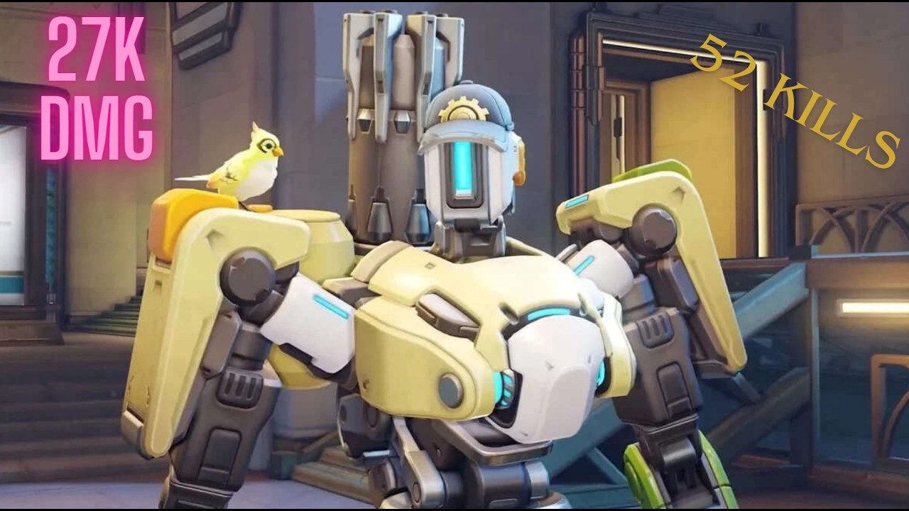 Showing absolute DOMINATION on Bastion in Overwatch