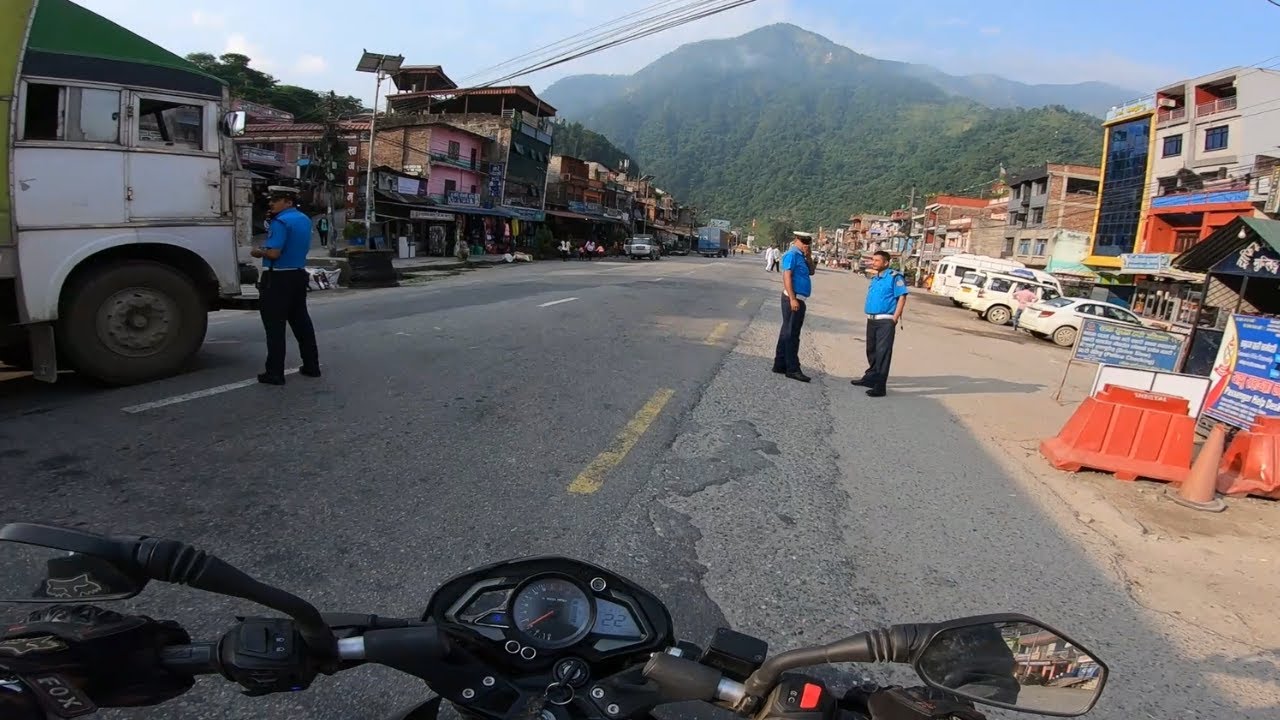 Kathmandu to Lamjung Dashain Ride NS200 part 2 first vlog trying speaking #ns200 #bike #nepal