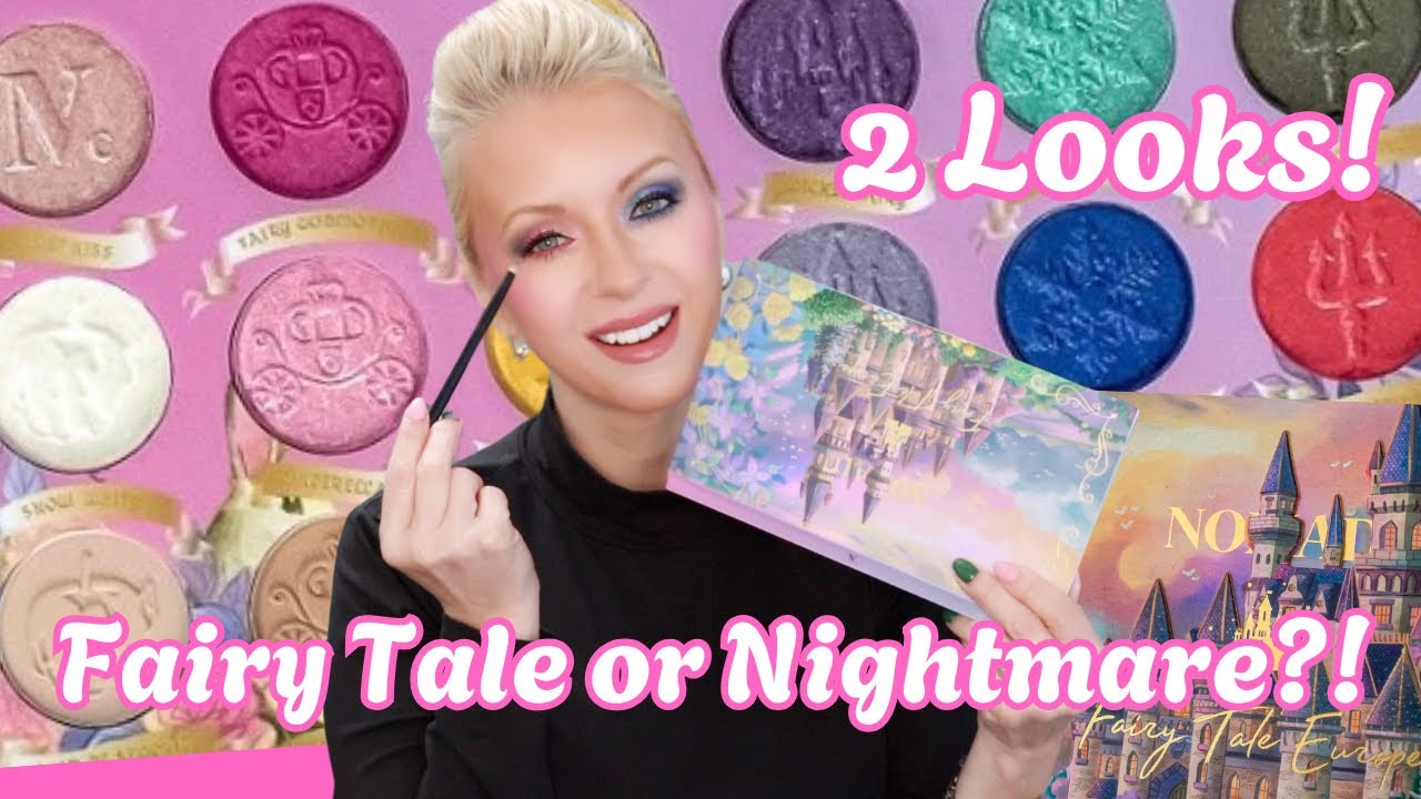 LET'S TRY NEW NOMAD COSMETICS FAIRY TALE EUROPE PALETTE | 2 LOOKS