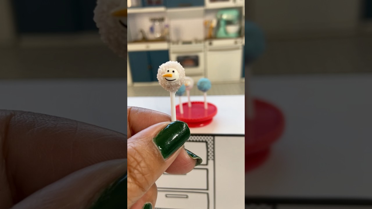 Кейк-попсы из мини-стихов «Снеговик»! ☃️ 