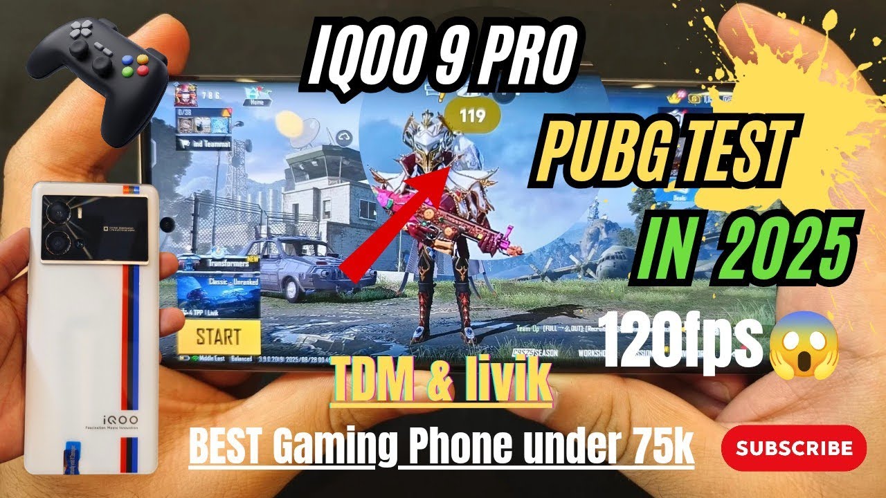 | IQOO 9 pro PUBG/BGMI Test in 2025 | Battery & Graphics | 120fps | Price? | 