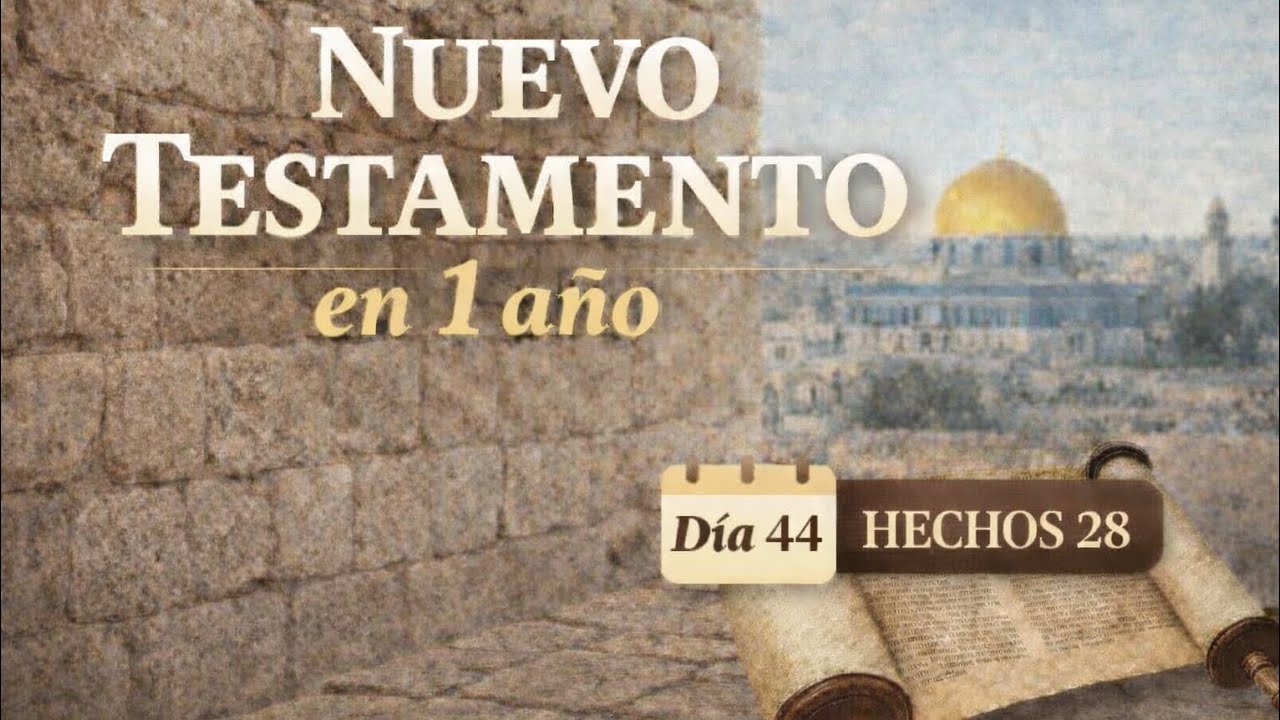 Día 44 | Hechos 28 | Lectura Nuevo Testamento en un año 2026 #biblia #2026 #Jesus #fe #hechos 
