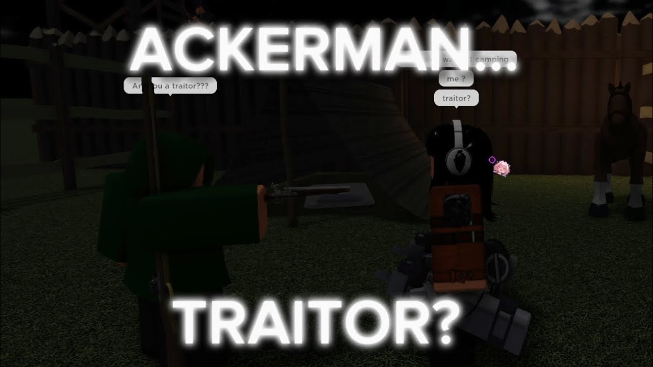 I MET THE ACKERMANS..... (ROBLOX ATTACK ON TITAN)
