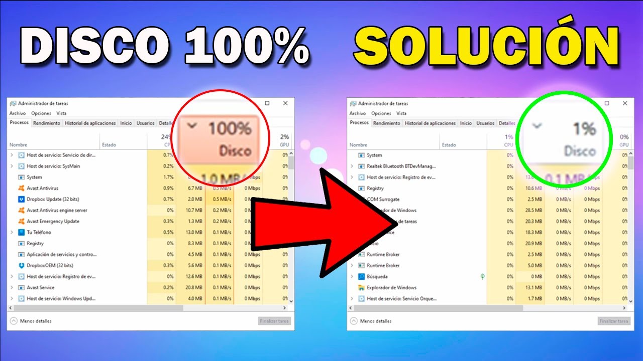DISCO 100% DE USO Windows 10 | SOLUCIÓN 2026 ✅