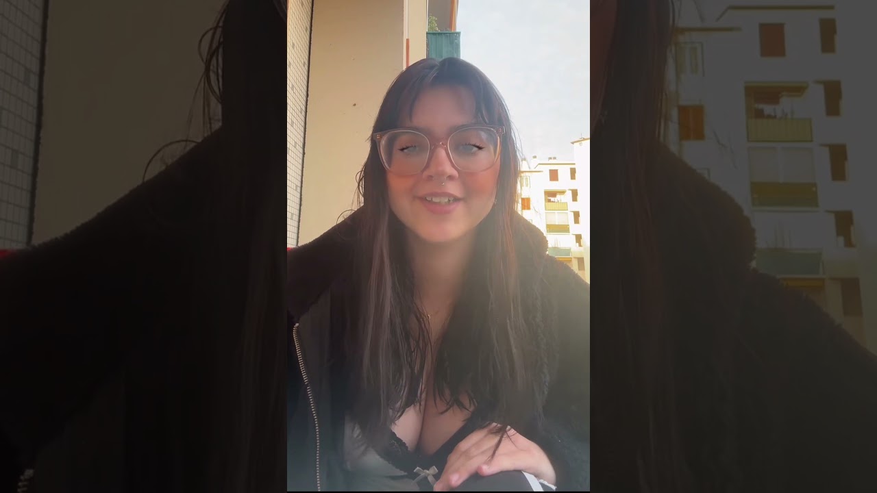 cute young french girl smoking live