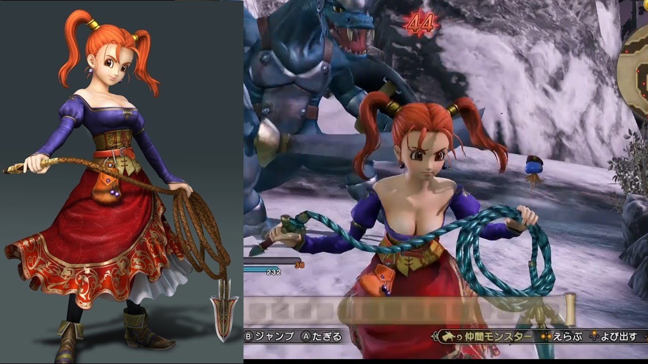 ゼシカ　魔物に襲われてなすすべもなく敗れる【ドラゴンクエストヒーローズ】