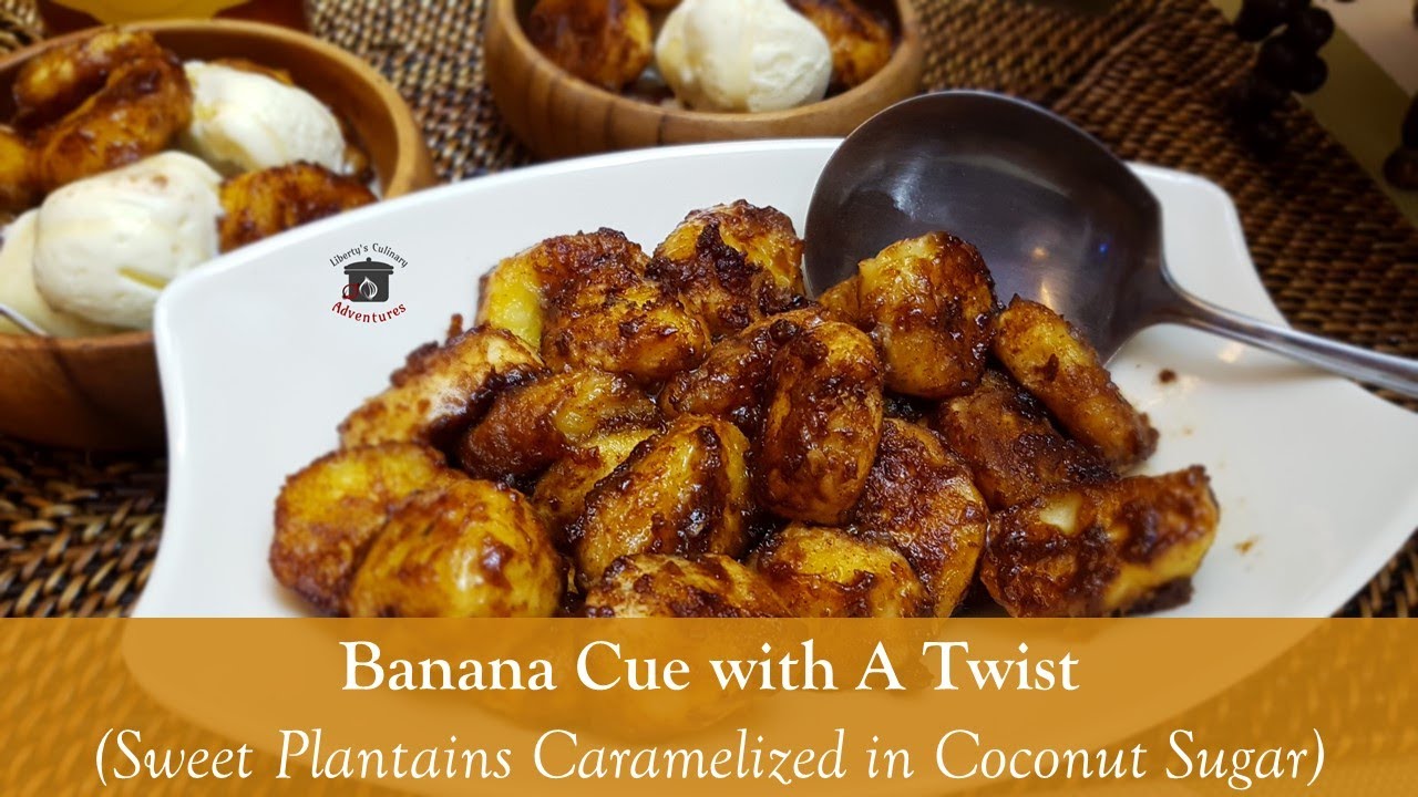 Banana Cue with a Twist (Sweet Plantains Caramelized in Coconut Sugar)