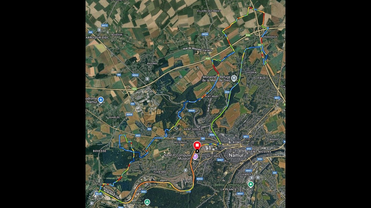 Oli Jack Vtt Muscu.  Daussoulx Emines Saint Marc Floriffoux. 39,1 Kms  410 D+  05/12/25