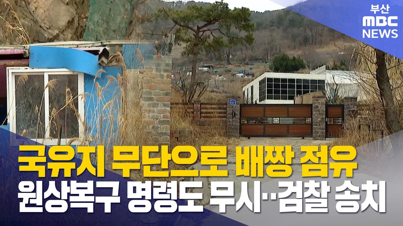 국유지 무단점유 '배짱'..결국 검찰 송치 (2026-02-24,화/뉴스데스크/부산MBC)
