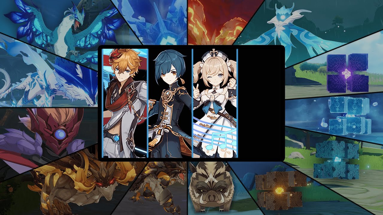 Hydro Party Against All Bosses In The Game - Genshin Impact