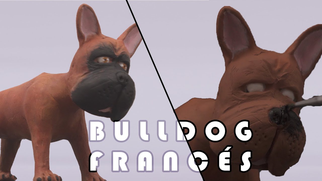 TUTORIAL BULLDOG FRANCÉS en porcelana fría (paso a paso)