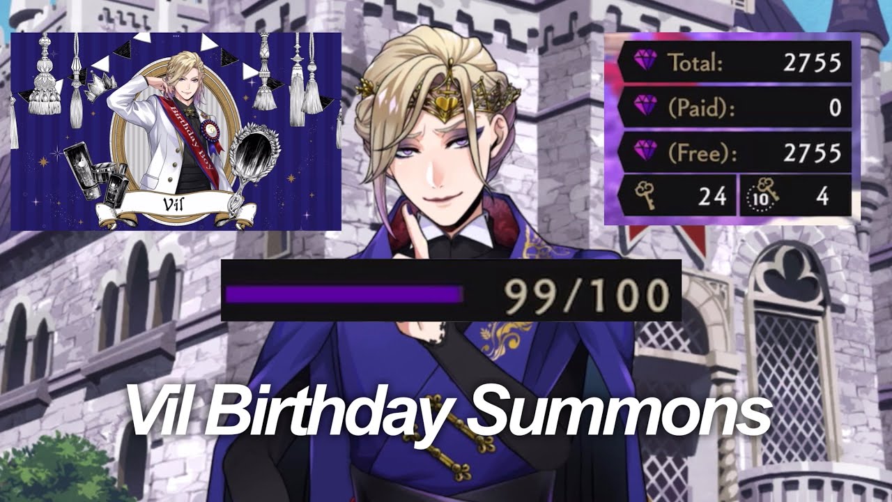 i am slowly going insane | Vil SSR Birthday Suit Gacha Pulls | Twisted Wonderland English