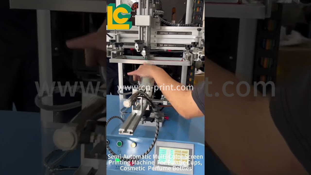 Screen Printer With Color Sensor Screen Printing Machine For Plastic cup
