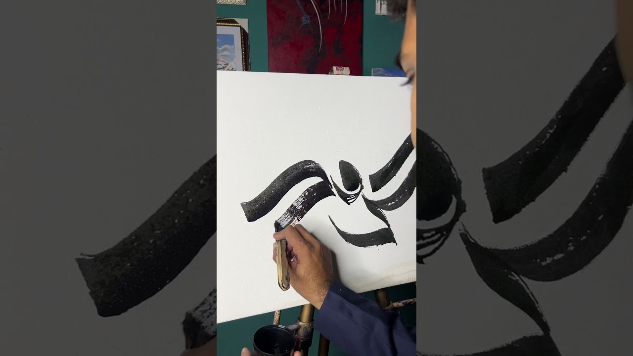 Kun Faya Kun Calligraphy With DIY Qalams and inkpots | Paintastic Valley