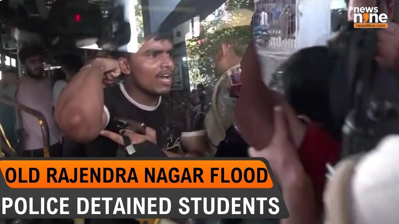 LIVE: Students Detained During Protest Over Tragic Flooding Deaths in Old Rajinder Nagar | News9