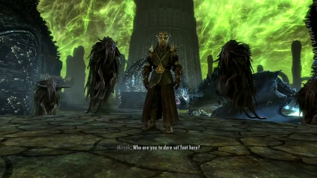 MEETING MIRAAK. HIS FIRST SPEECH. SKYRIM: DRAGONBORN DLC