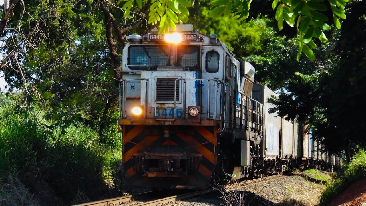 Trens da VLI, Locomotiva Zerada Passando pelo Km 358 e ES43 Exalando a buzina 🚂 