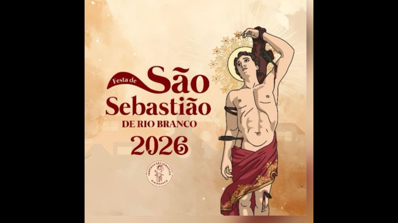 Transmissão ao vivo de festa do Padroeiro São Sebastião Rio Branco 20 01 2026