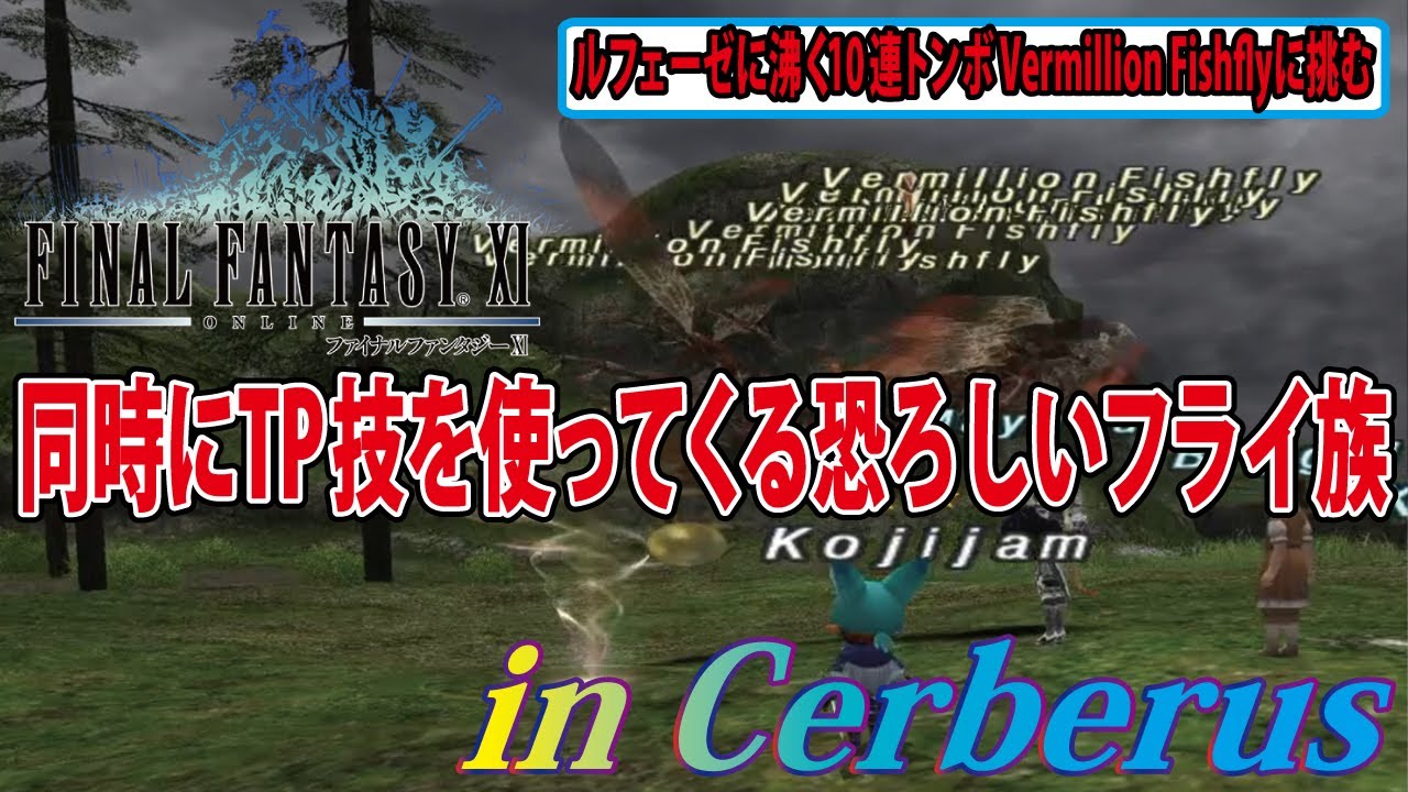 FF11 ルフェーゼに沸く10連トンボVermillion Fishflyに挑む