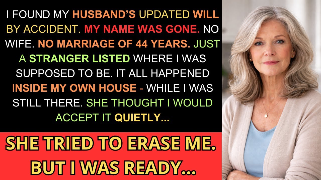 They Erased Me From Husband's Will