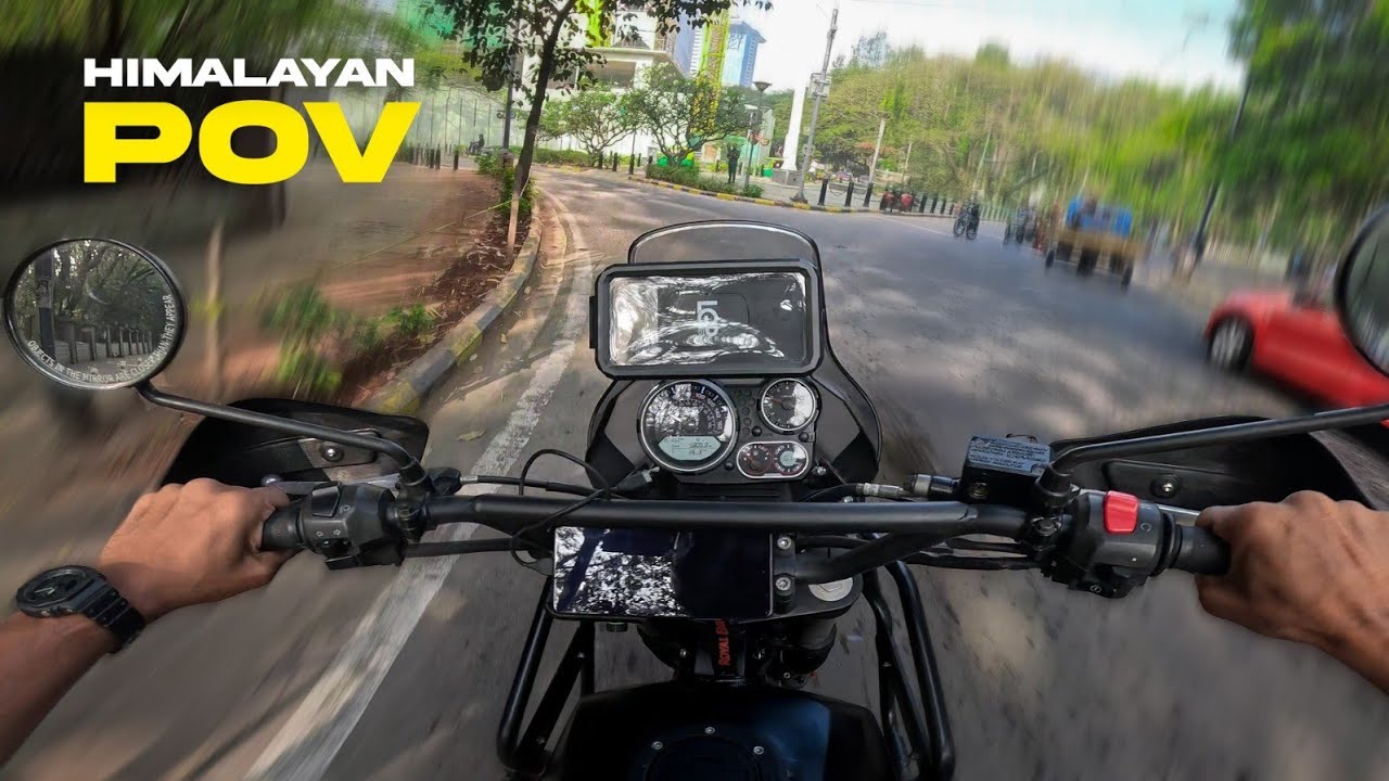 Rush hour 9 am ride in Bangalore  bumper to bumper | Himalayan 411 | POV