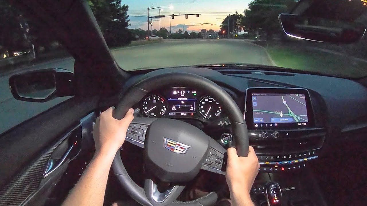 2020 Cadillac CT5-V AWD - POV Night Drive (Binaural Audio)