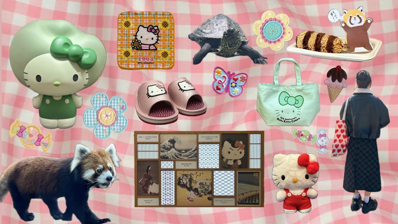 vlog ✿ ユニクロでUTme!を作る、ハローキティ展₍^. .^₎⟆、東山動植物園に行く🐾🌿