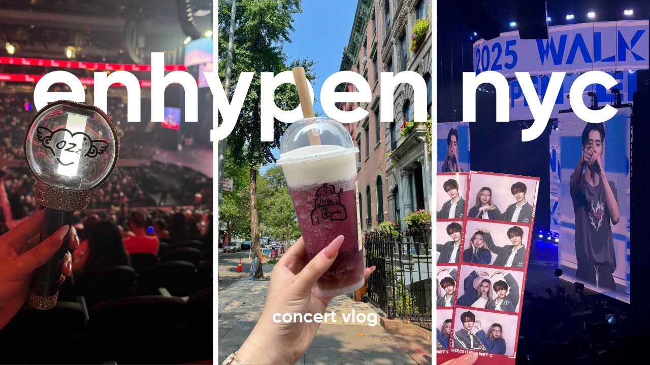 ENHYPEN NYC VLOG - walk the line tour at ubs arena concert vlog