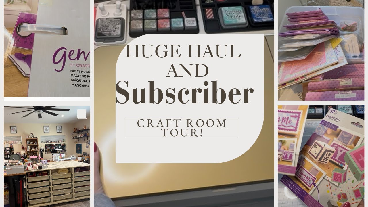 Massive Haul! Machines, dies, stamps, kits! Also a Craft Room Tour!