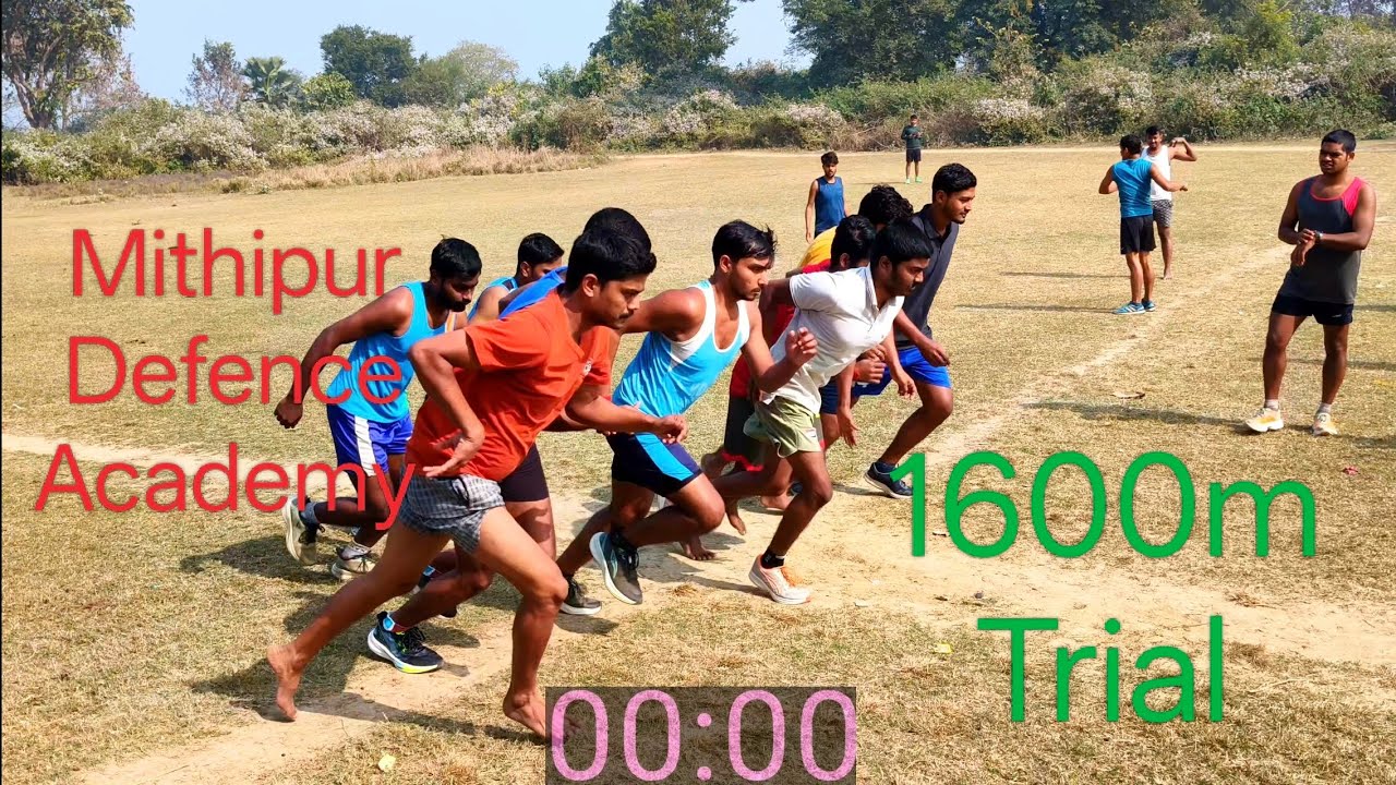 WBP 1600m Run in 6 min 30sec Trial-1 at Rosunpur Barrage from Mithipur Defence Academy (03-01-2026)