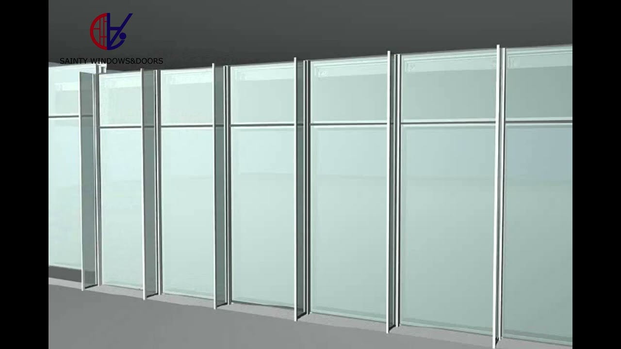 Unit curtain wall installation video 2