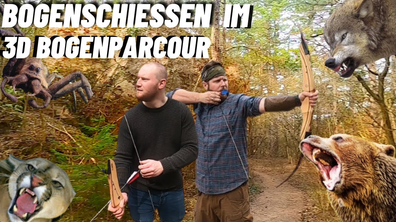 Bogenschiessen im 3D Bogenparcour