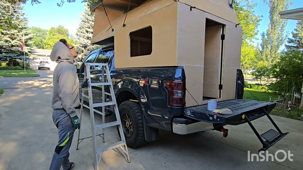 My DIY Pop Up Truck Camper # 11 : Preparing for primer