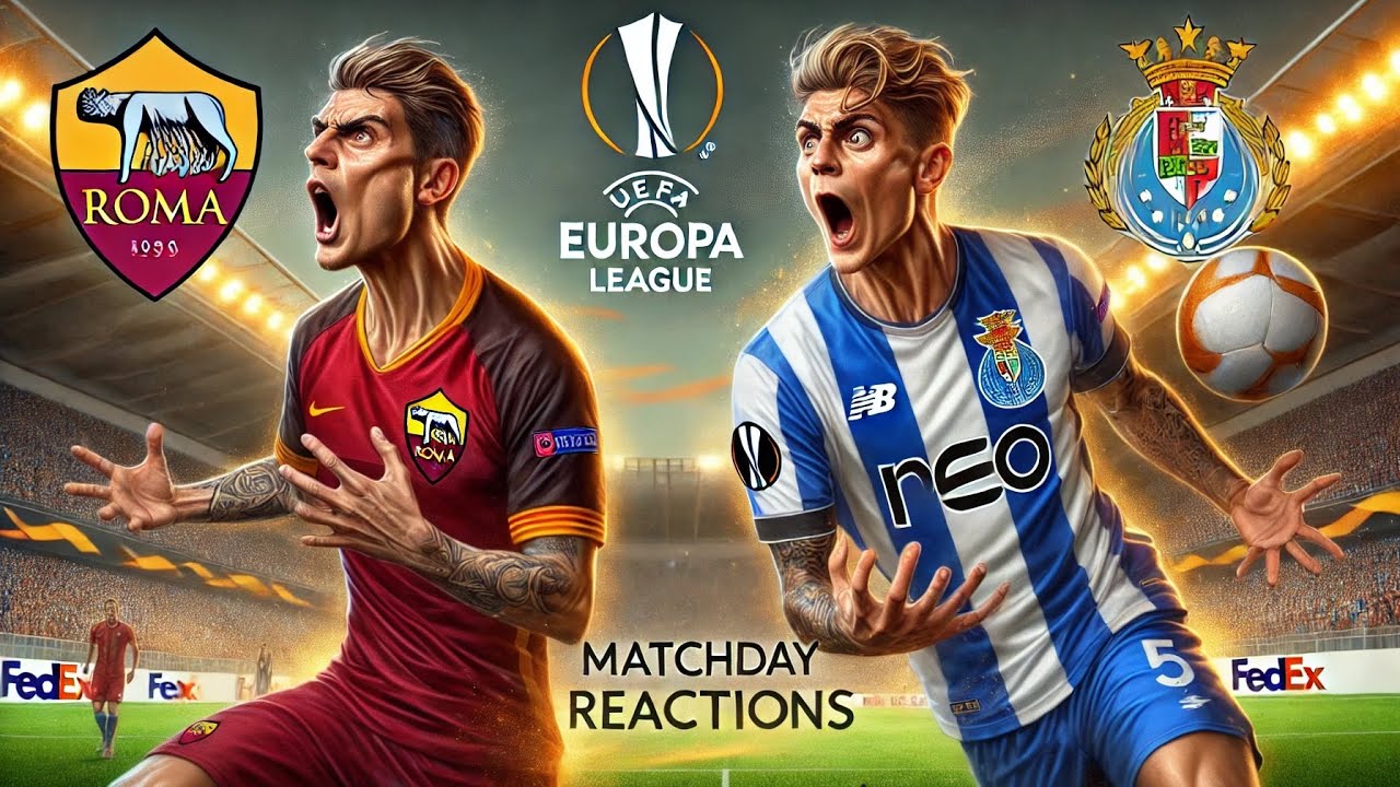 🔥AS Roma vs Porto - Intense Europa LeagueI Battle! ⚽️ MatchDay Reactions
