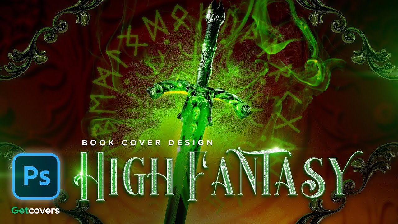 High Fantasy Tale Book Cover Design | Photoshop Speed Art