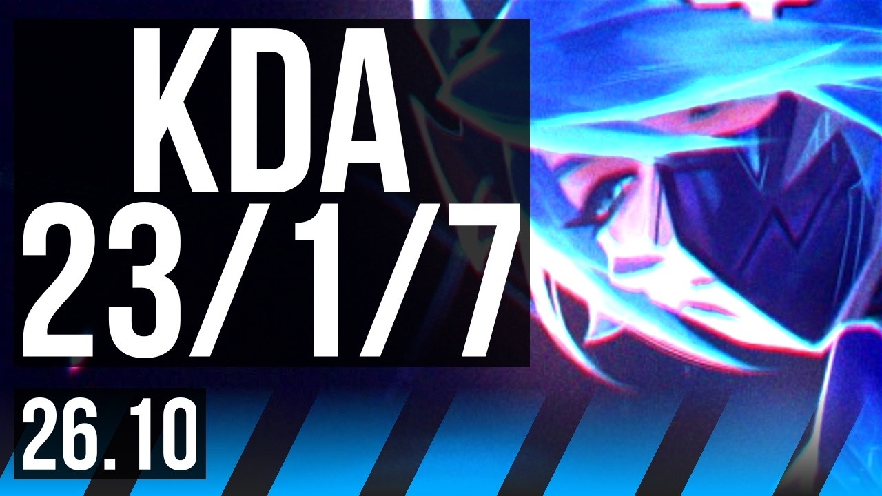 AKALI vs SYLAS (MID) | Good KDA: 23/1/7, 45K damage | KR Master | 26.10