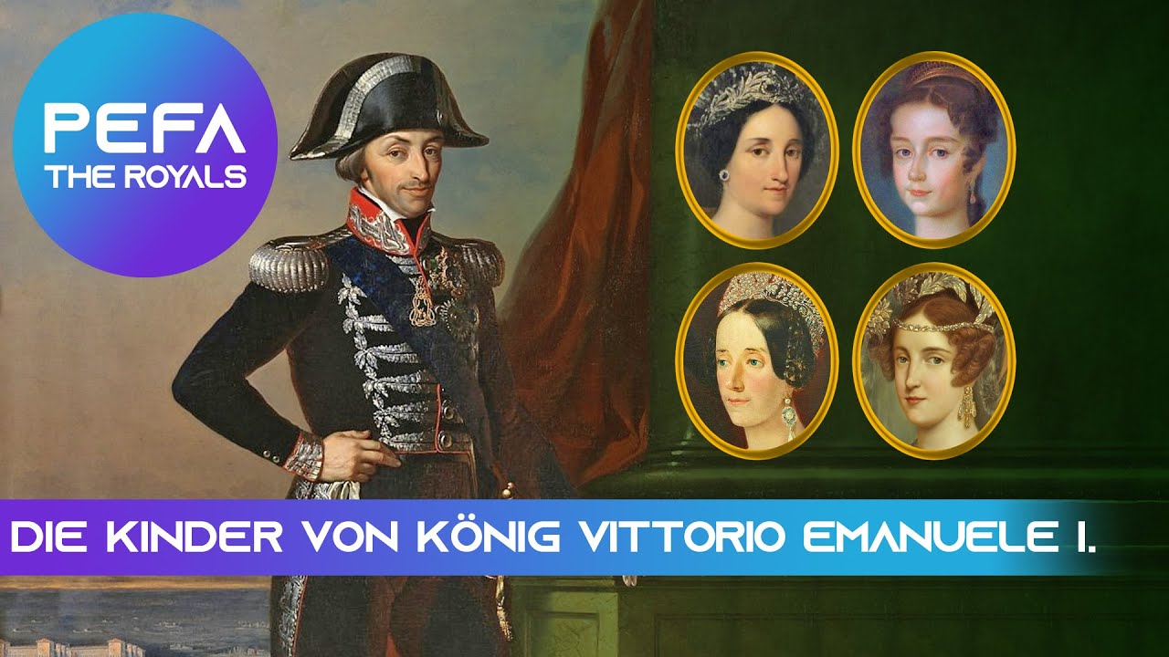 Die Kinder von König Vittorio Emanuele I. (Texte mit Bildern)