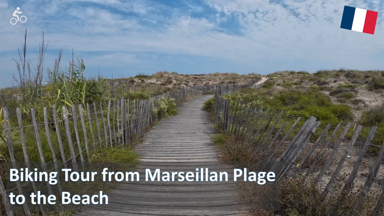 Biking tour to the Beach, Marseillan Plage, France