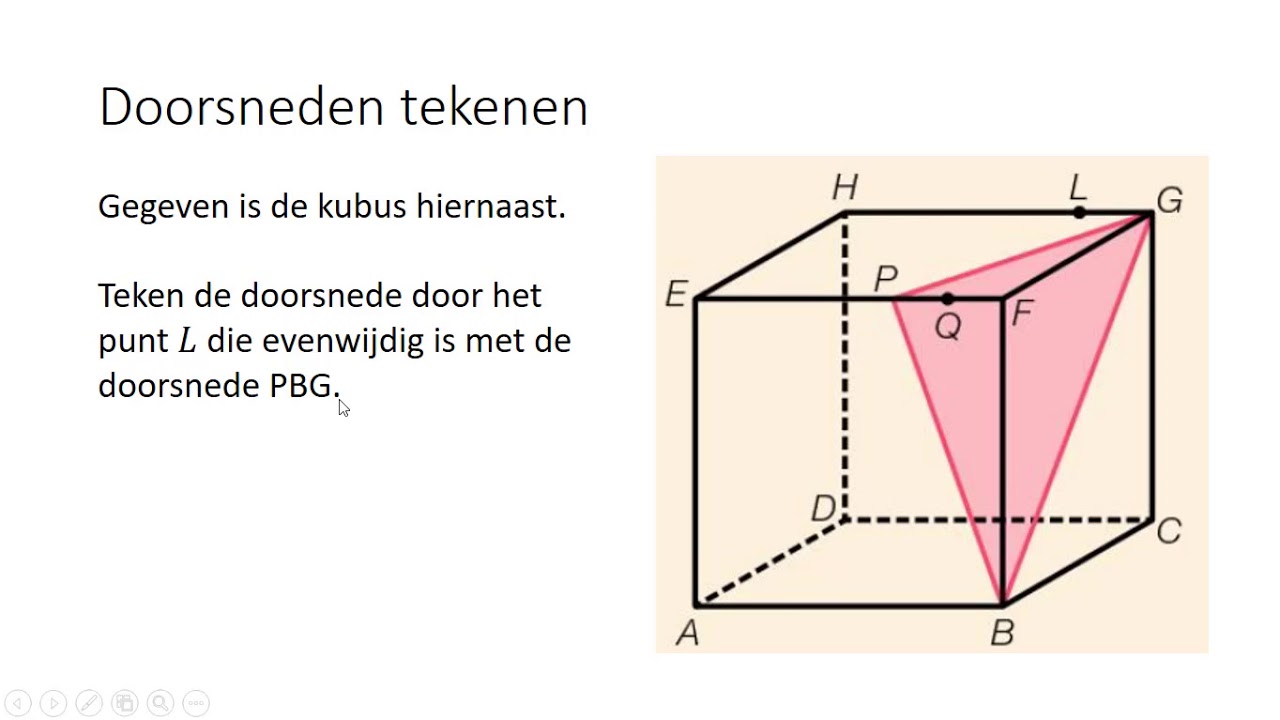 Ruimtemeetkunde - Doorsneden tekenen (2 HAVO/VWO & 2 VWO)