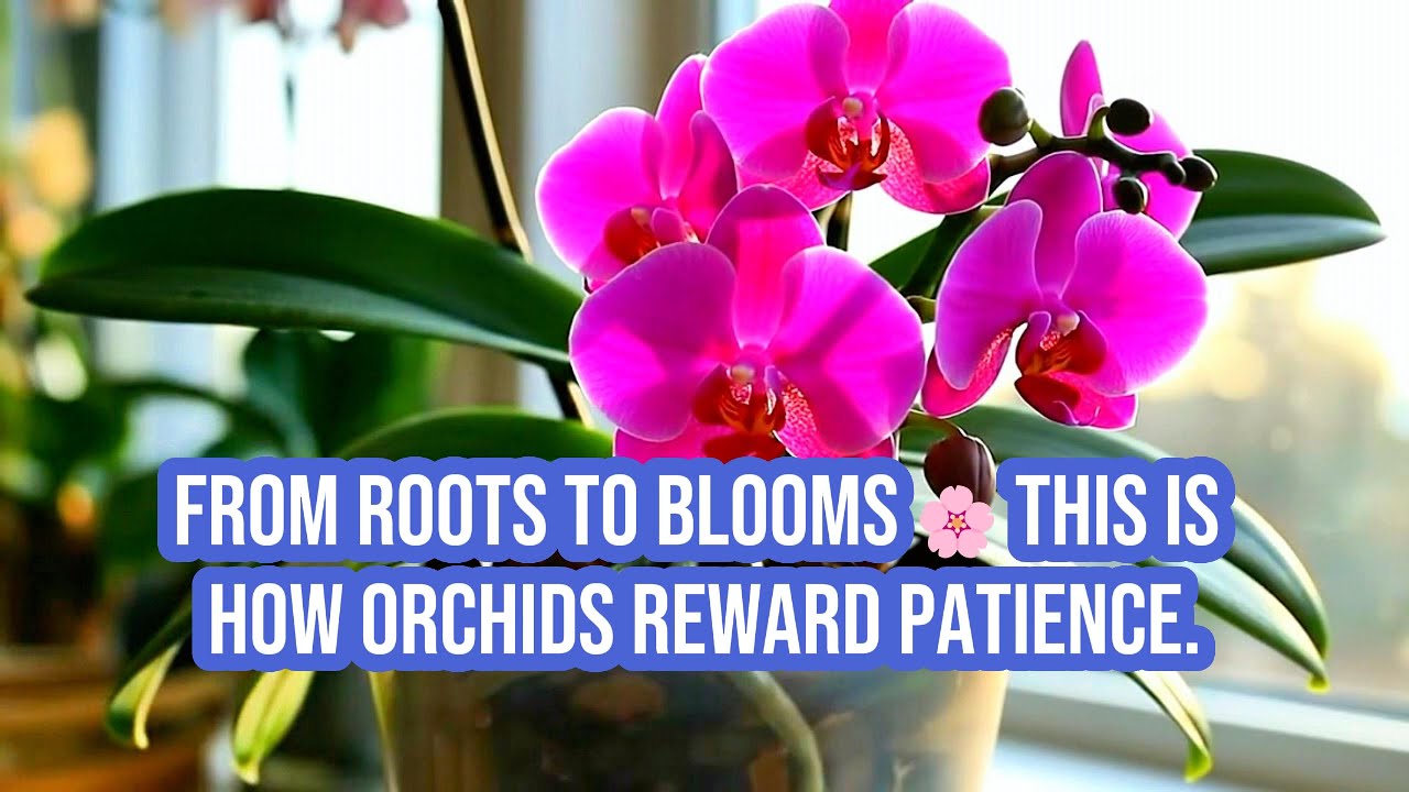 From roots to blooms 🌸 This is how orchids reward patience.