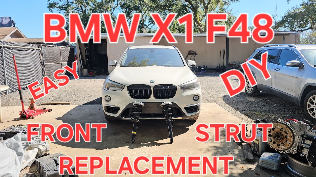 Замена передней стойки BMW X1 F48 своими руками. Легкая замена.