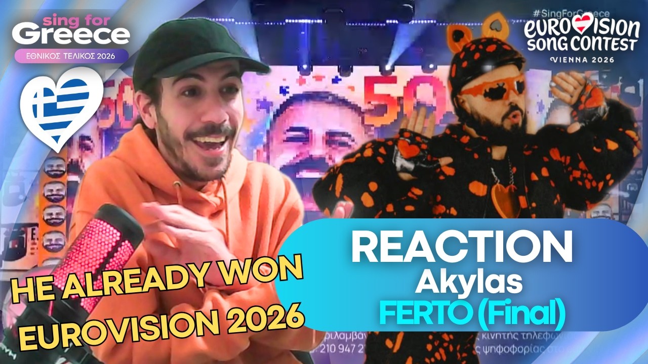 🇬🇷 REACTION to Akylas - FERTO (Live) FINAL Sing for Greece 2026 | Greece Eurovision 2026 (SUBTITLED)
