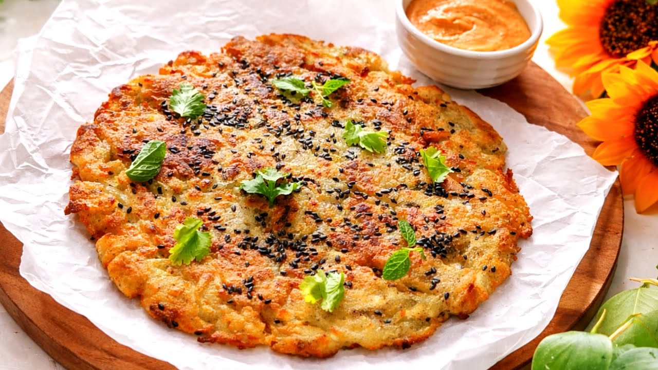 Crispy Potato Pancake For Easy Breakfast Or Snacks | ASMR By Shams 