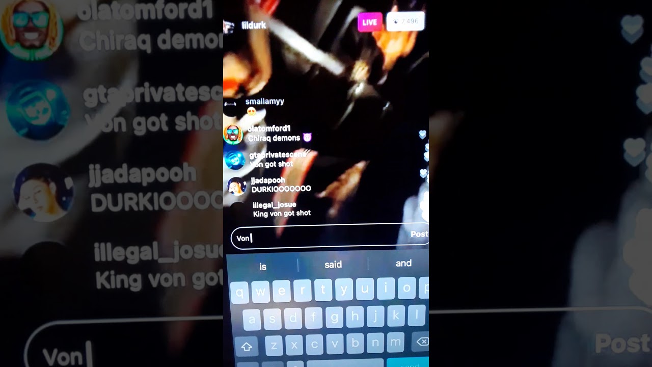lil durk finds out king von was shot#warinchiraq#ripkingvon