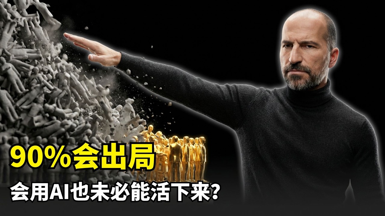 【AI职场】达拉拆解生存法则 | Uber CEO | 程序员 | AI写代码 | 代码提交量 | 自由现金流 | 工作哲学 | 不确定性 | 职场淘汰 | 努力工作 | 拥抱变化 | 生存指南