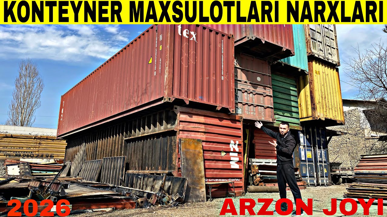 KONTEYNER MAXSULOTLARI NARXLARI 
